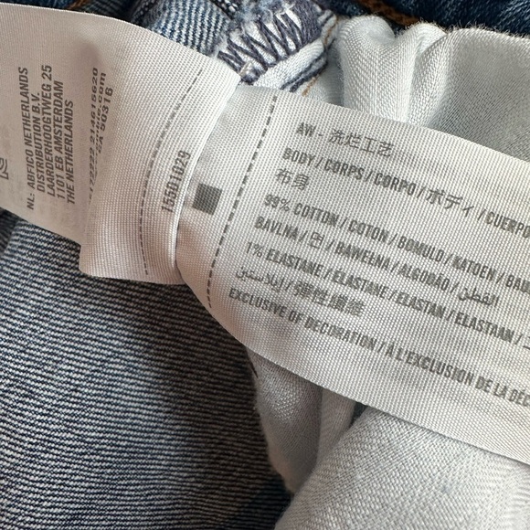 Abercrombie  The Ankle Straight Ultra High Rise curve love size 28 or 27 - Picture 5 of 6